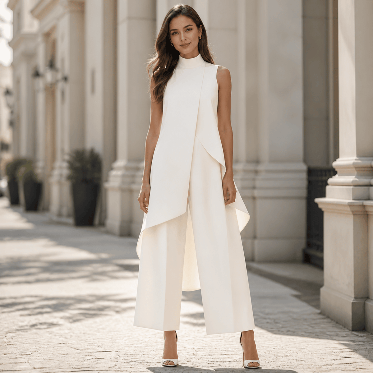 Diane™ | Elegant Sleeveless Set with Wide Pants 4