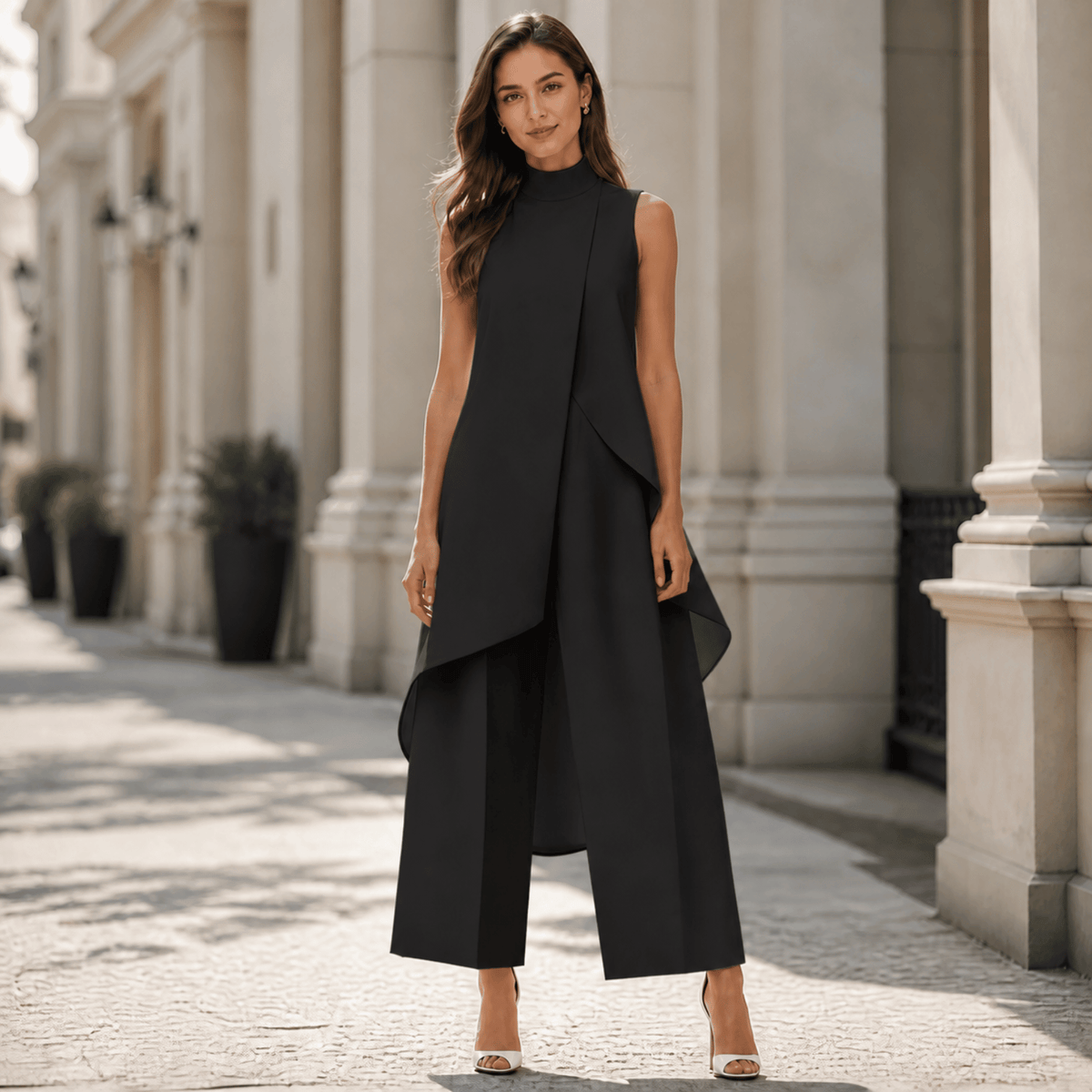 Diane™ | Elegant Sleeveless Set with Wide Pants 7