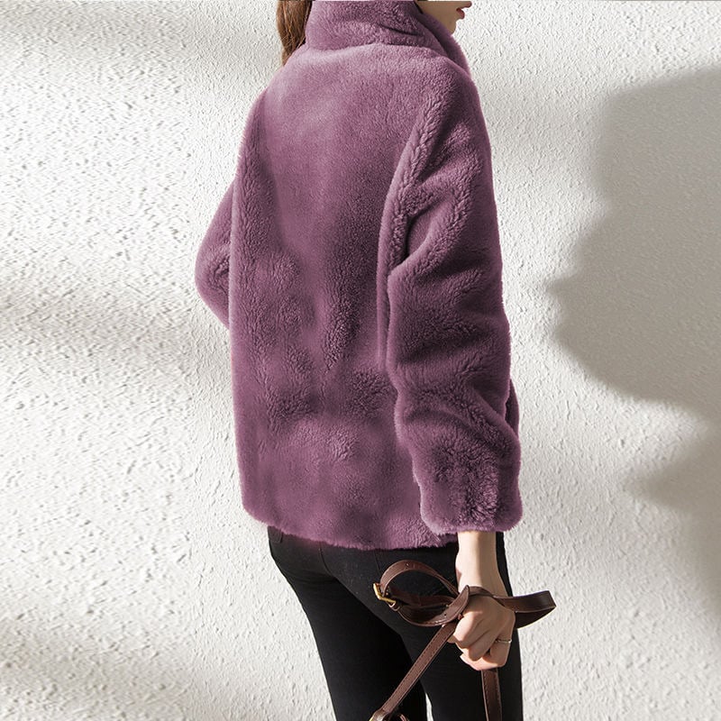 Deborah™ | Soft Teddy Jacket with Stand Collar 5