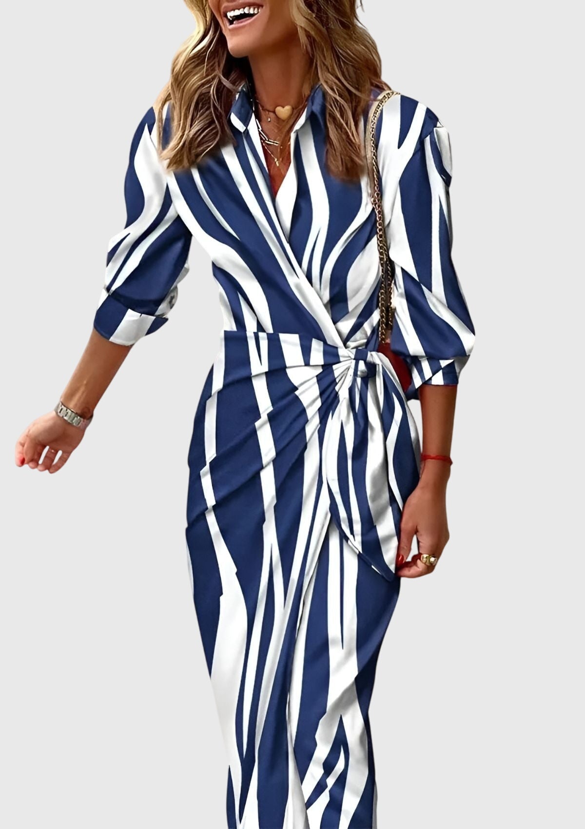 EVERLY | Elegant dress with print