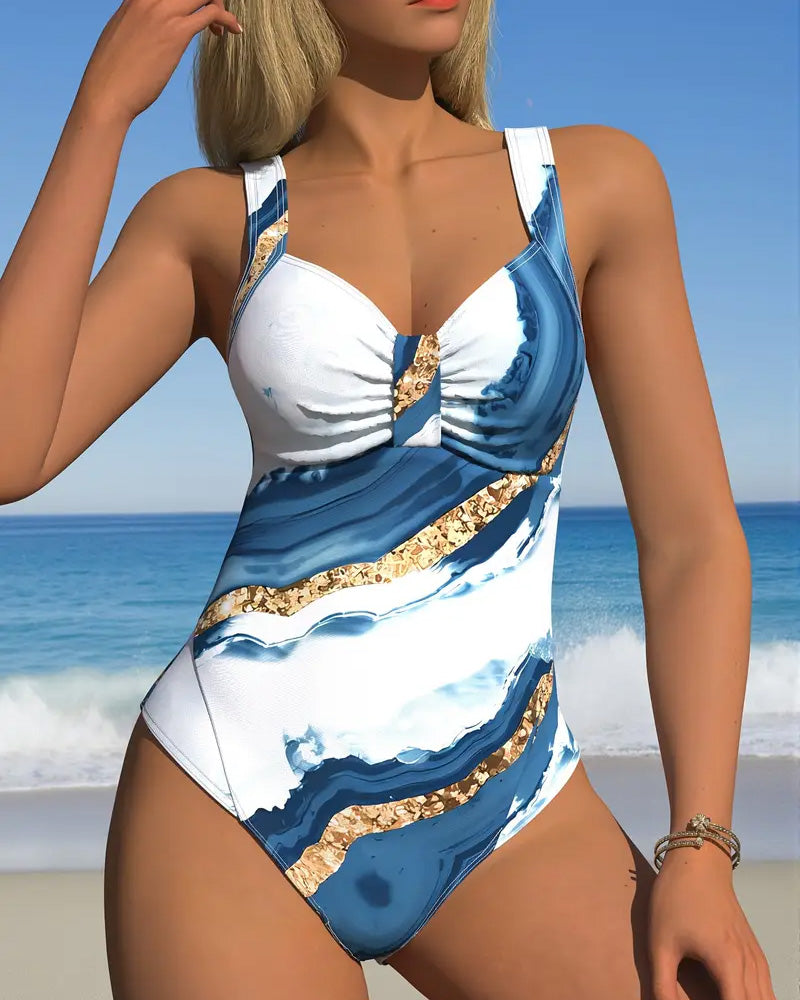Printed One Piece Bikini