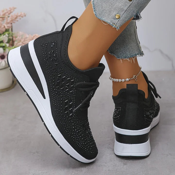 Leah™ | Orthopedic Wedge Sneakers with Rhinestones 7