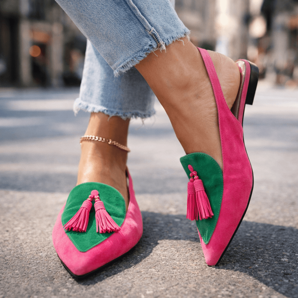 Stella™ | Elegant Slingback Sandals with Tassels