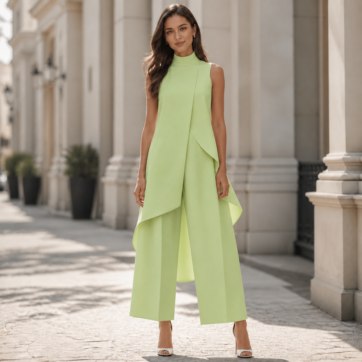 Diane™ | Elegant Sleeveless Set with Wide Pants 9