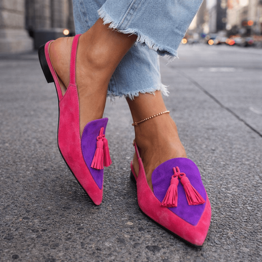 Stella™ | Elegant Slingback Sandals with Tassels