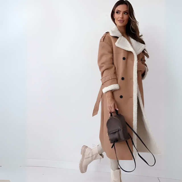 Karen™ | Long Coat with Teddy Collar 8