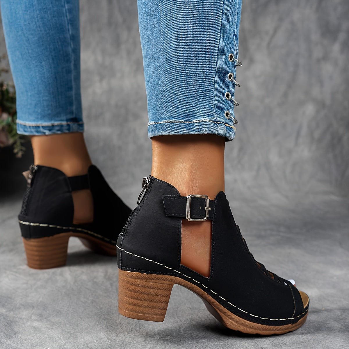 Selin | Woven Heeled Sandals