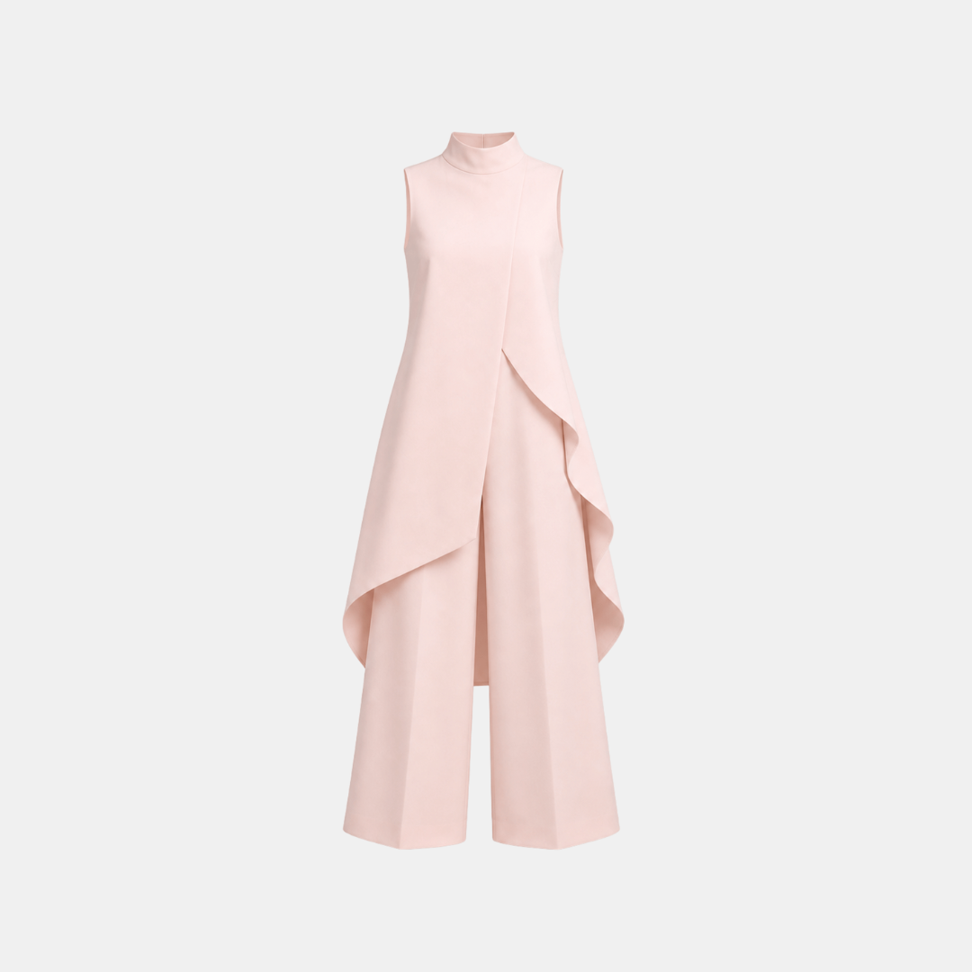 Diane™ | Elegant Sleeveless Set with Wide Pants