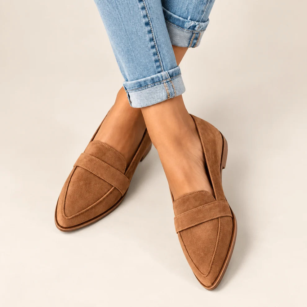 Patricia™ | Orthopedic Suede Slip-Ons with Pointed Toe