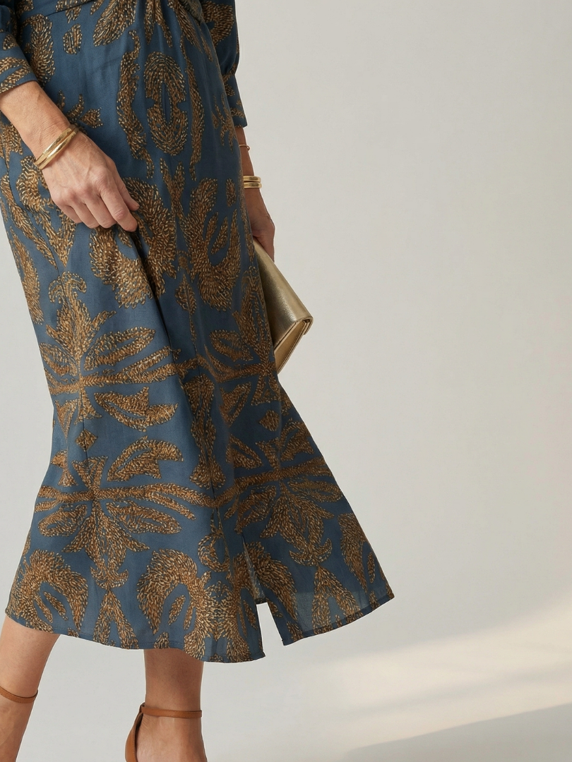 Kylie™ | Tummy-Flattering Wrap Midi Dress