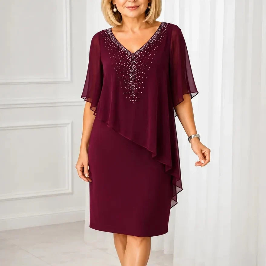 Carol™ | Tummy-Flattering Christmas Dress