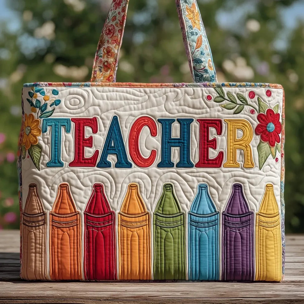 Teacher’s Joy | Handmade Quilted Tote