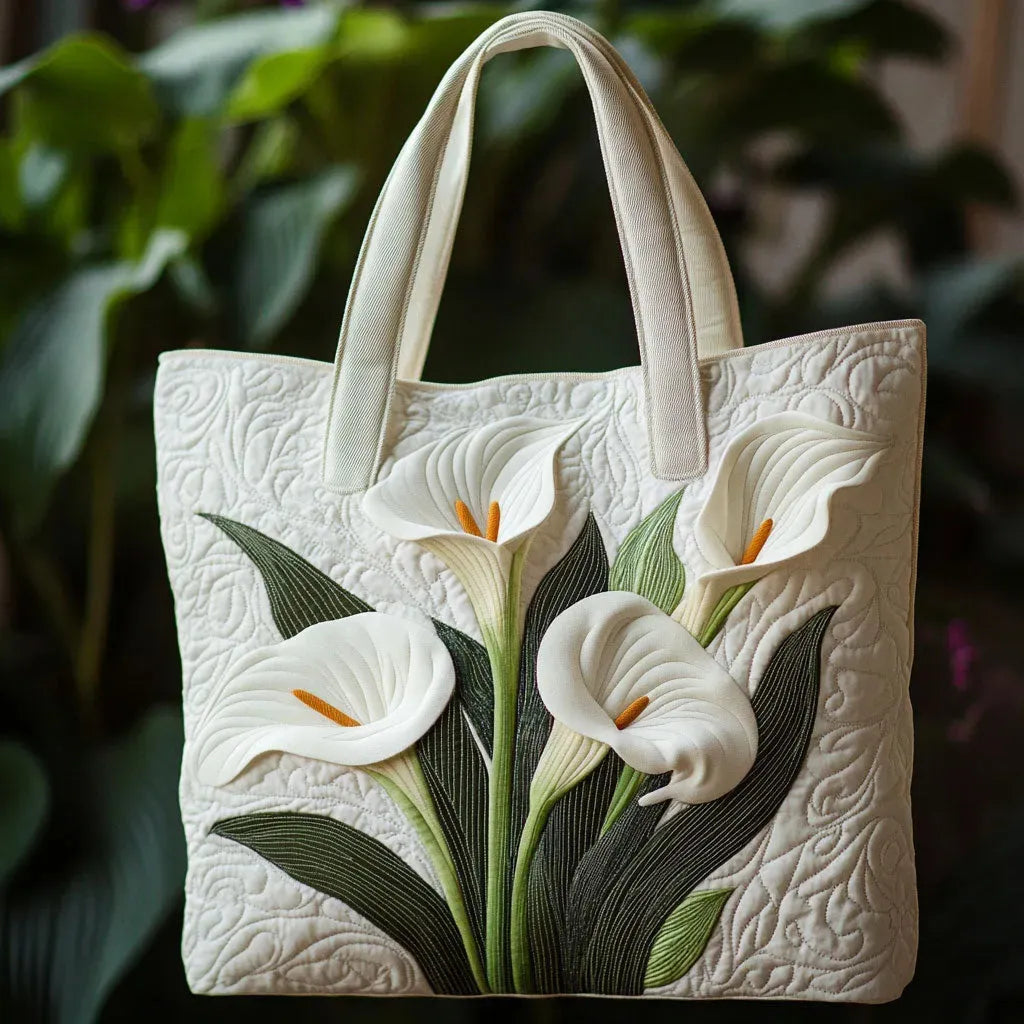 Quilted Artisan Bag with White Lattice