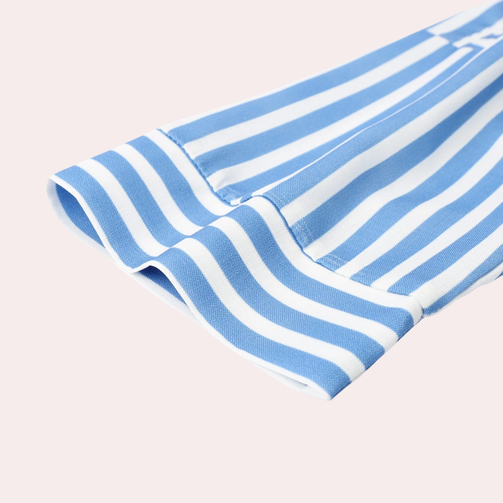 Noa™ | Casual Striped Midi Shirt Dress