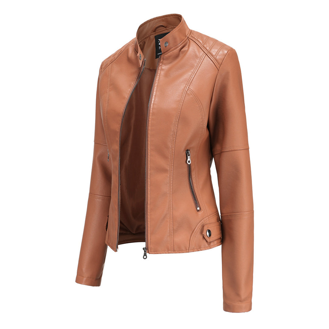 Paisley™ | Classic Fitted Leather Jacket 8