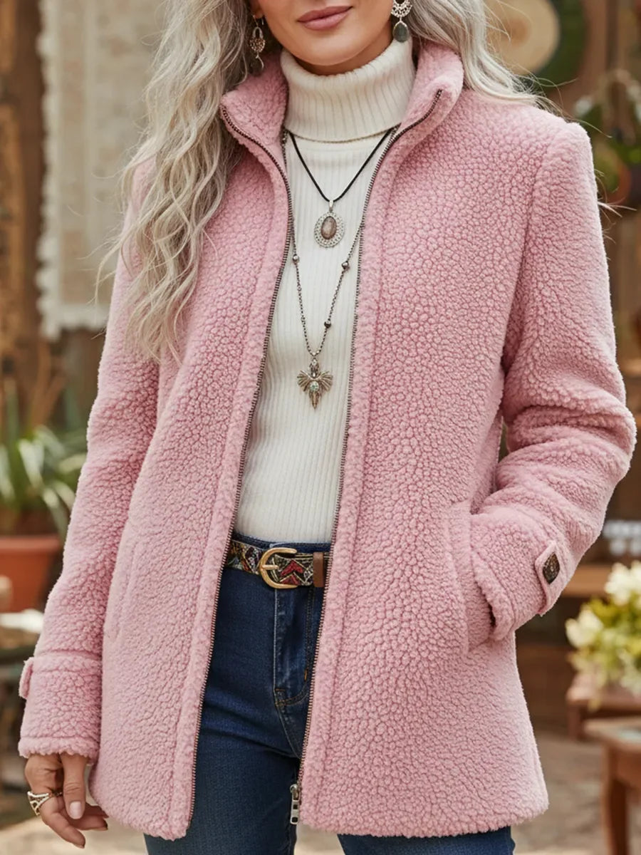Christine™ | Warm Teddy Fleece Jacket with Zip 2