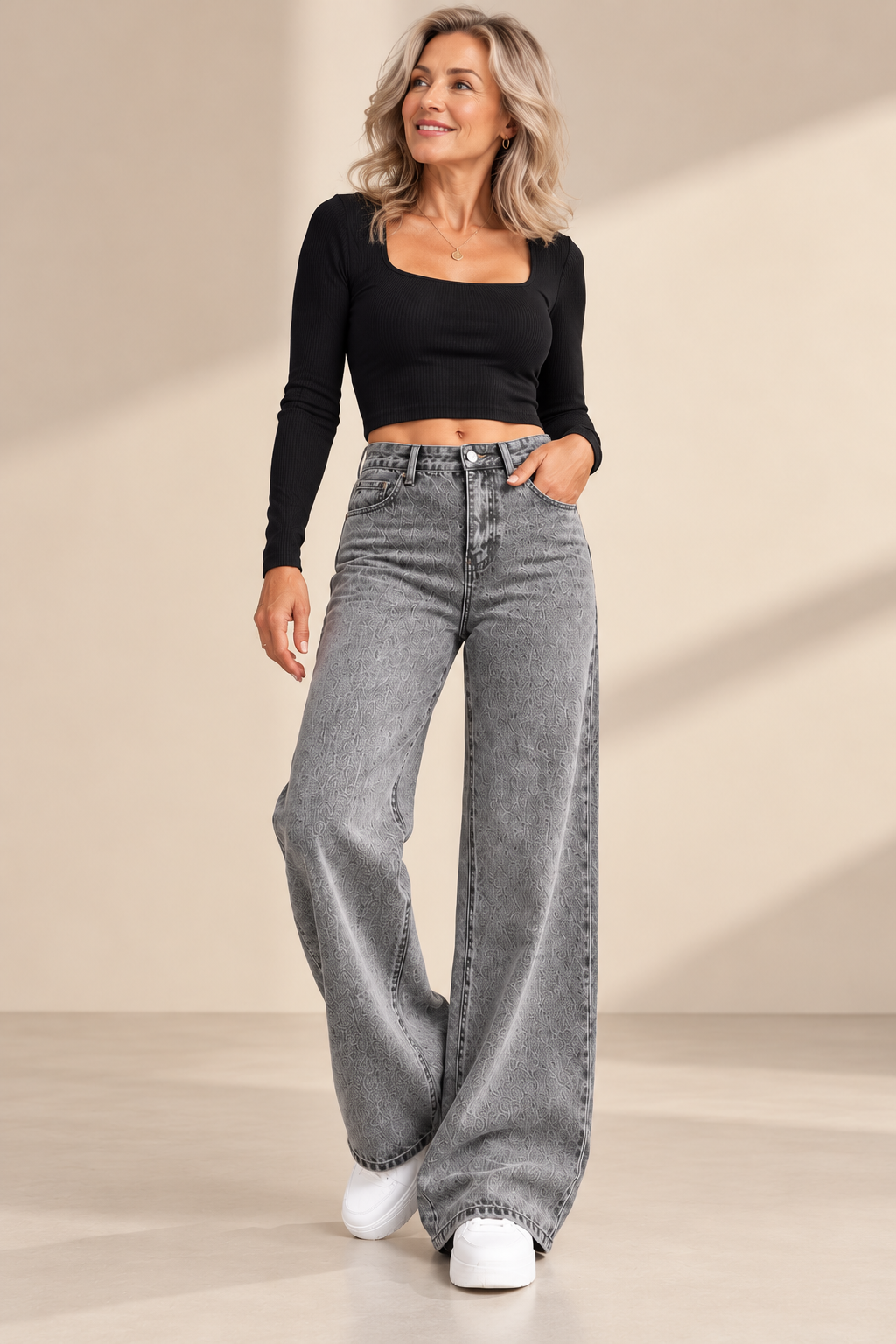 Deborah™ | High Waist Jeans with Wide Legs