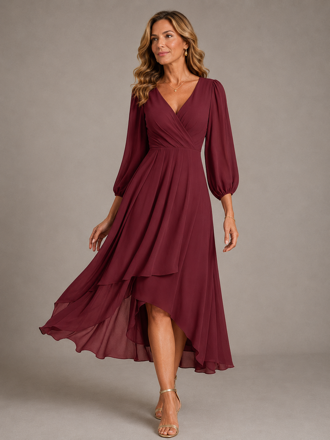 Lottie | Elegant V-Neck Maxi Dress