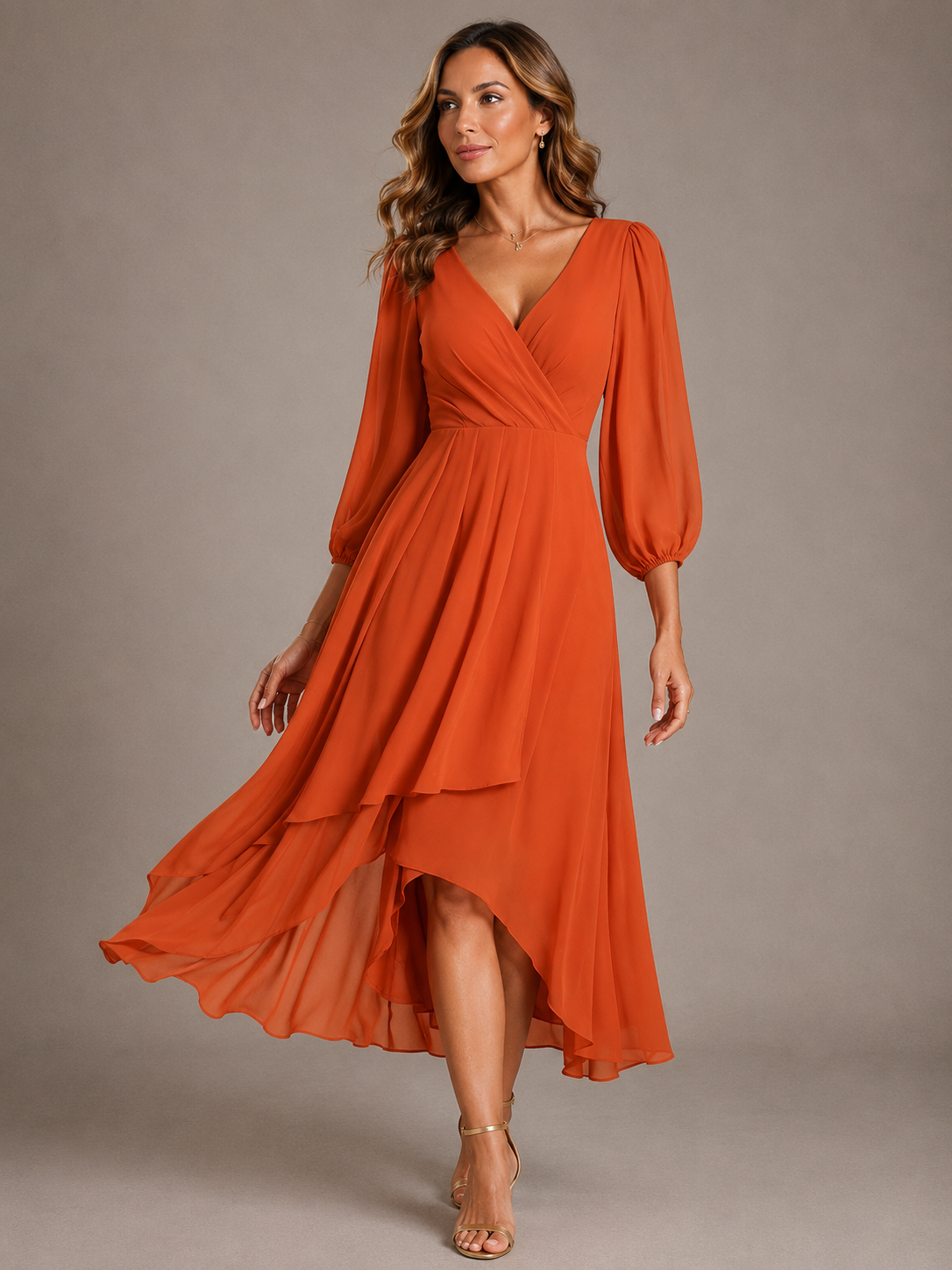 Lottie | Elegant V-Neck Maxi Dress