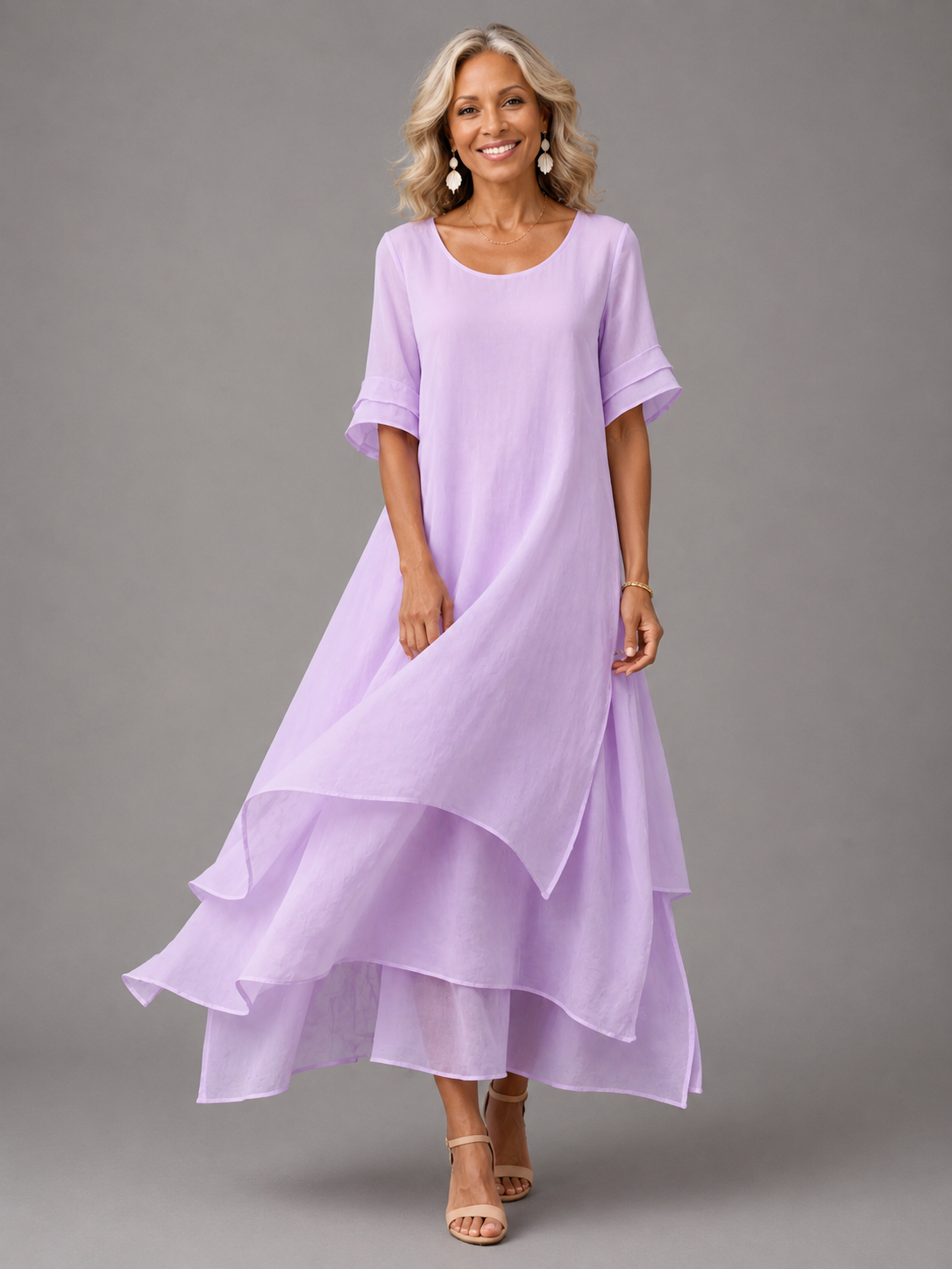 Stella™ | Tummy-Control Maxi Dress with Layers 2