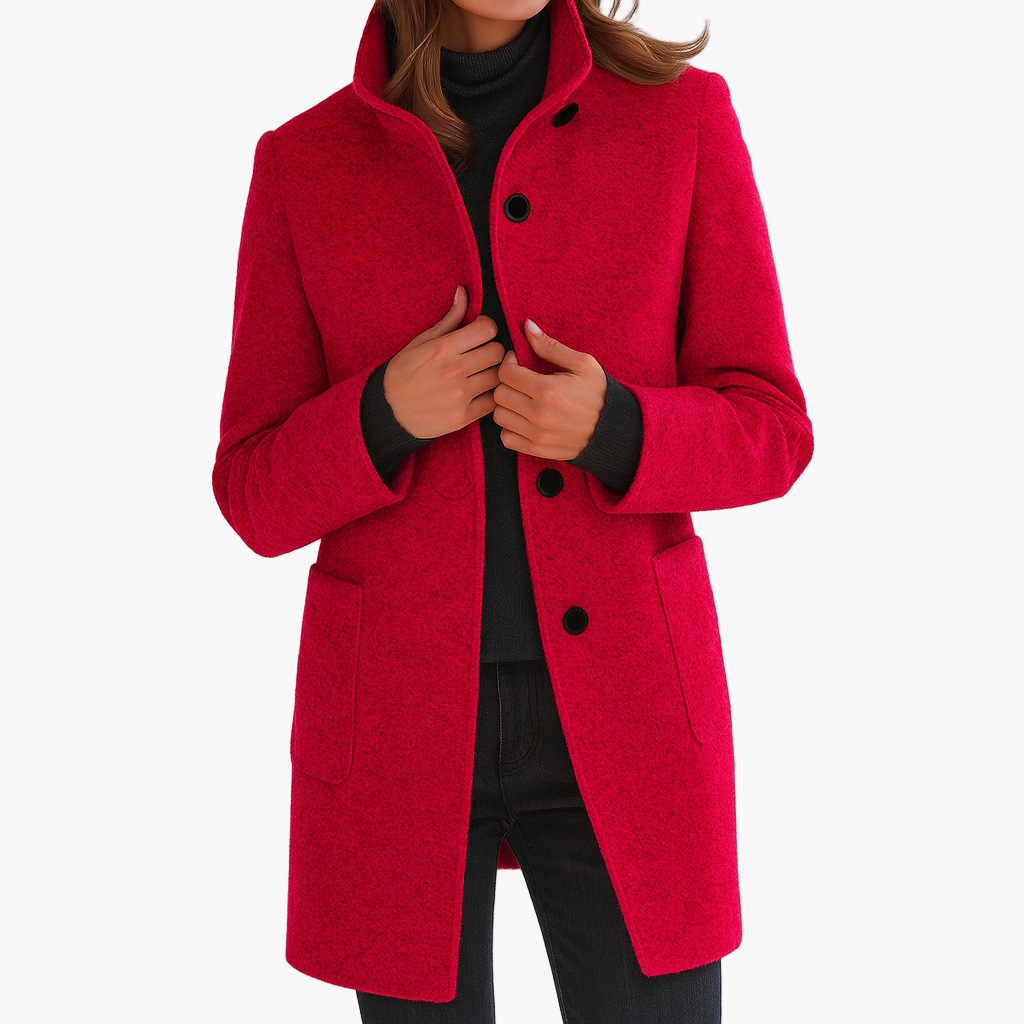 Hazel™ | Elegant Classic Coat With Buttons 4