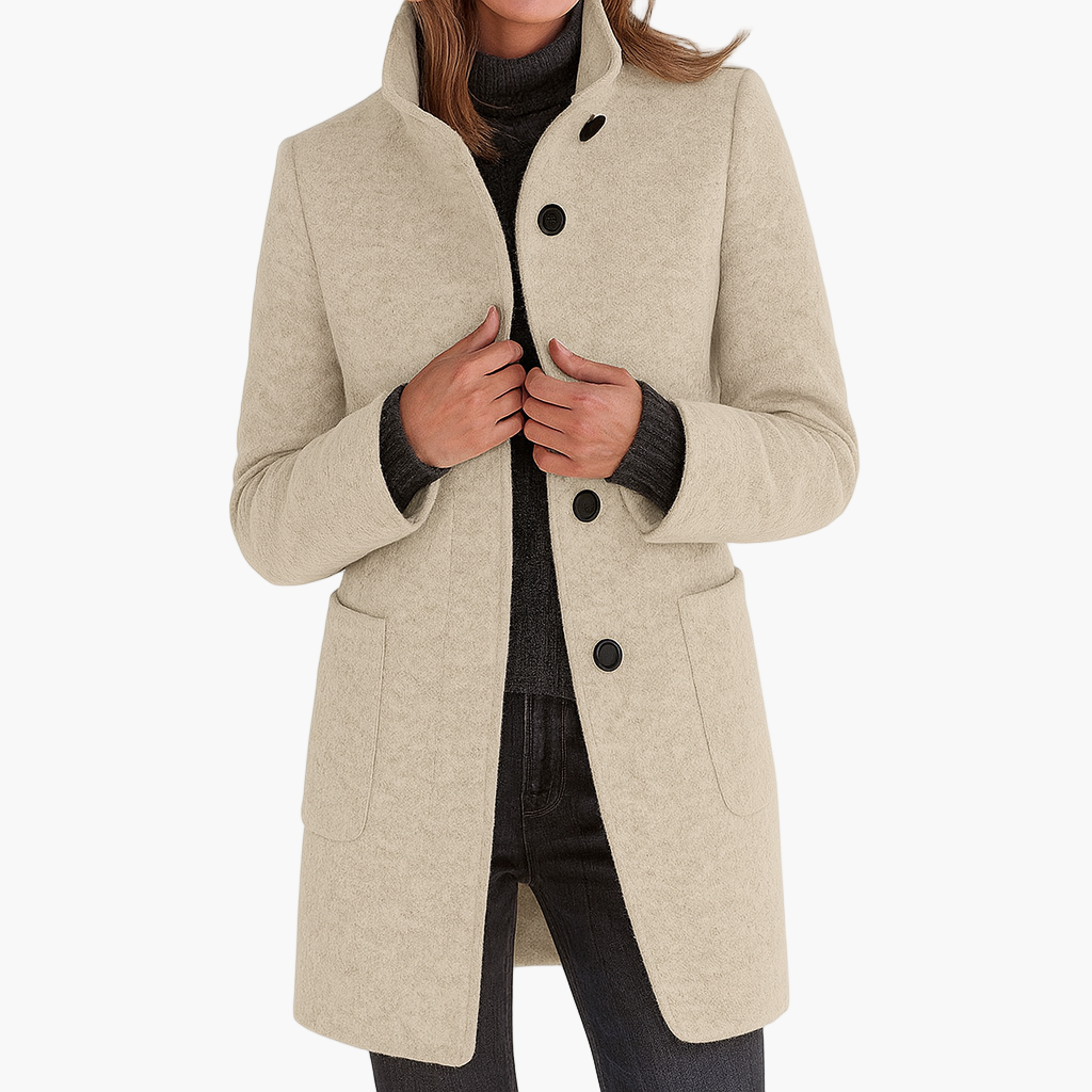 Hazel™ | Elegant Classic Coat With Buttons 10