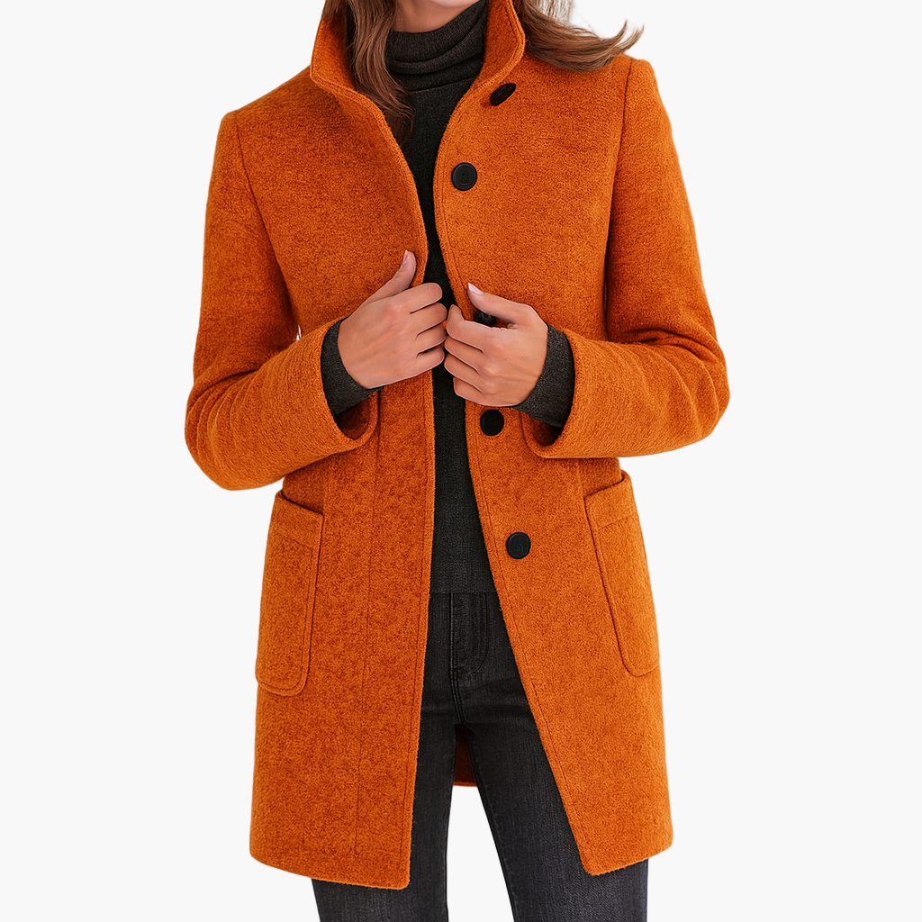 Hazel™ | Elegant Classic Coat With Buttons 11