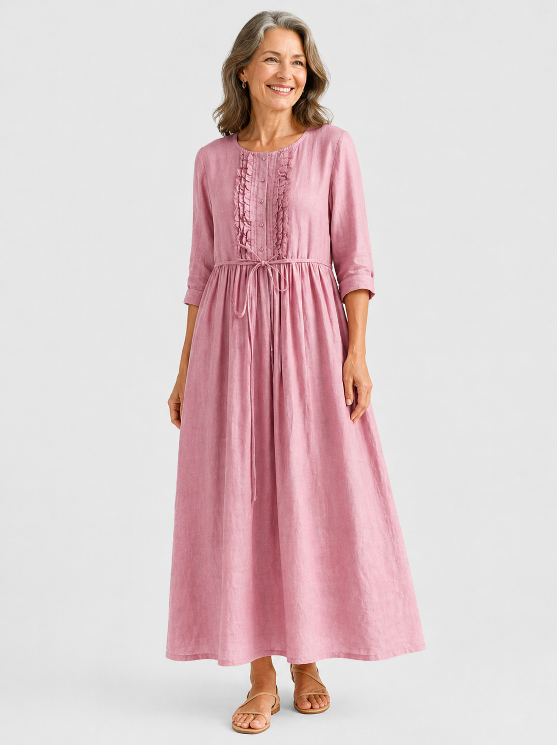 Alessia™ | Elegant Spring Tummy Flattering Midi Dress