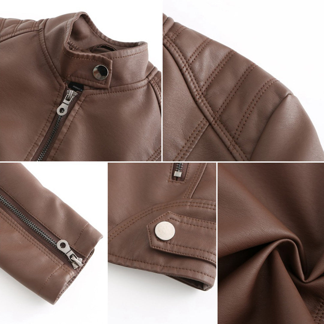 Paisley™ | Classic Fitted Leather Jacket 10