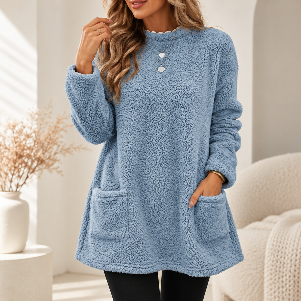 Karen™ | Warm Fleece Pullover with Large Front Pockets (1+1 FREE)