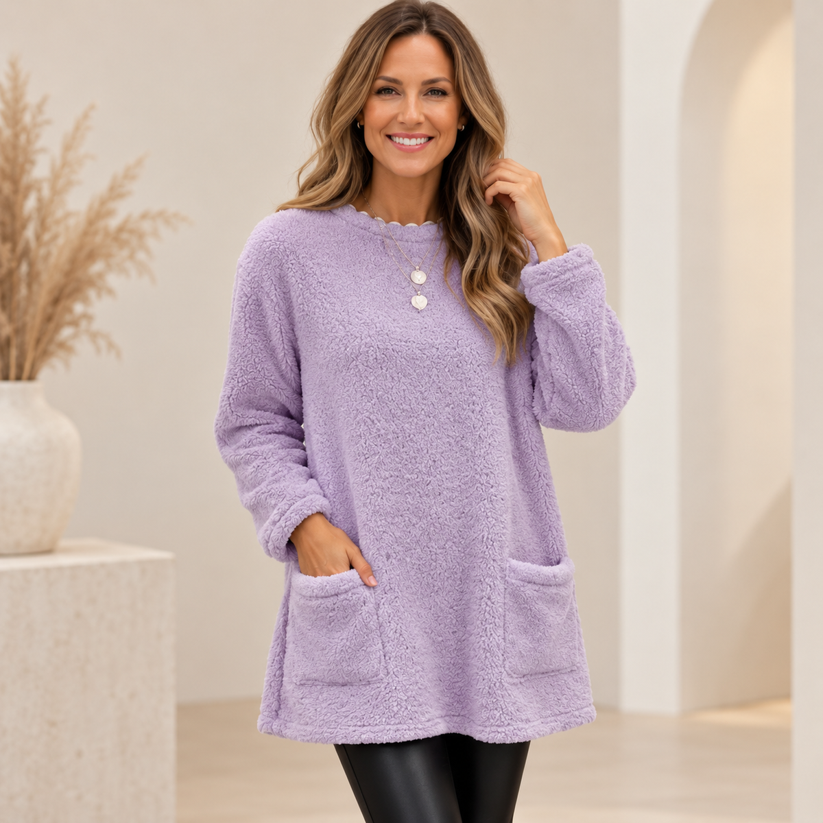 Karen™ | Warm Fleece Pullover with Large Front Pockets (1+1 FREE)