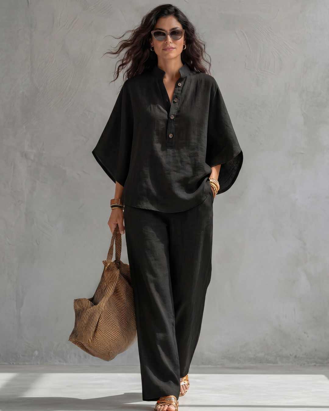 Sophie | Complete set with button-up blouse