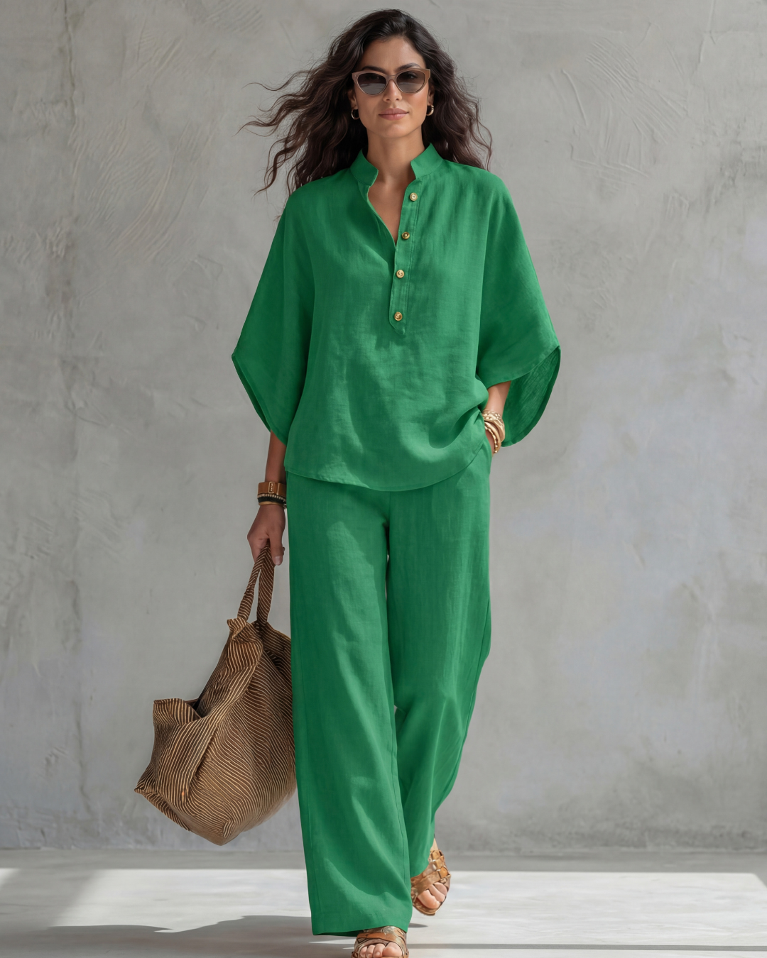 Sophie | Complete set with button-up blouse