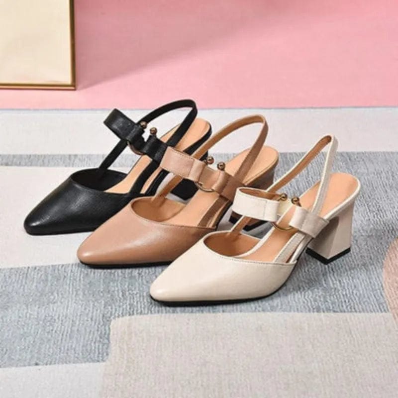 Elaine™ | Orthopedic Pumps with Pointed Toe and Block Heel 9