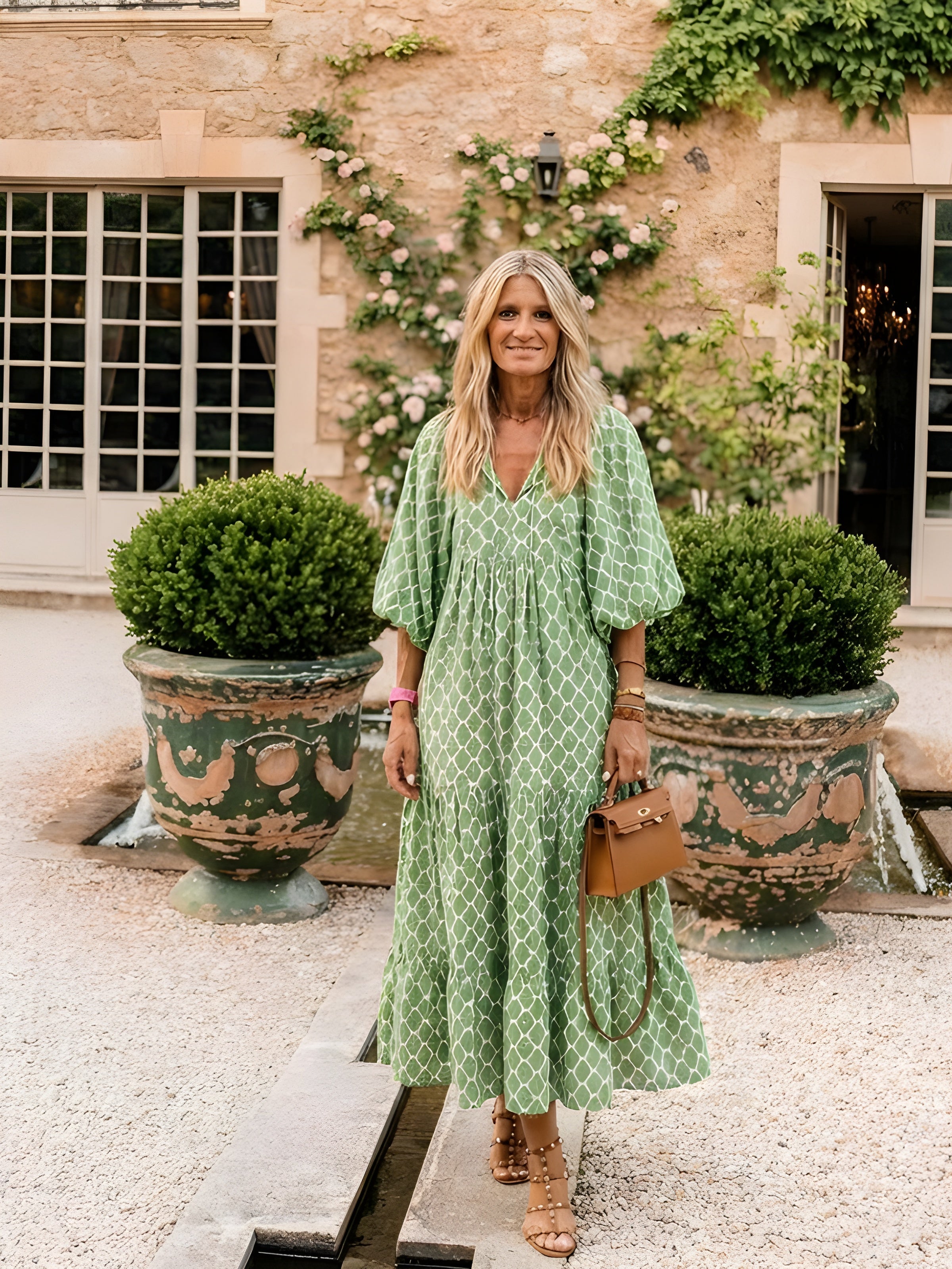 Gabriela | Elegant Tiered Midi Dress