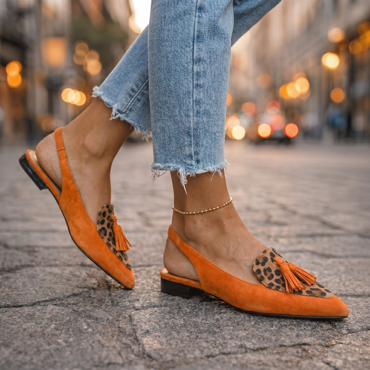Stella™ | Elegant Slingback Sandals with Tassels