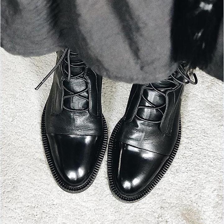 Debra™ | Lace-Up Leather Ankle Boots 2