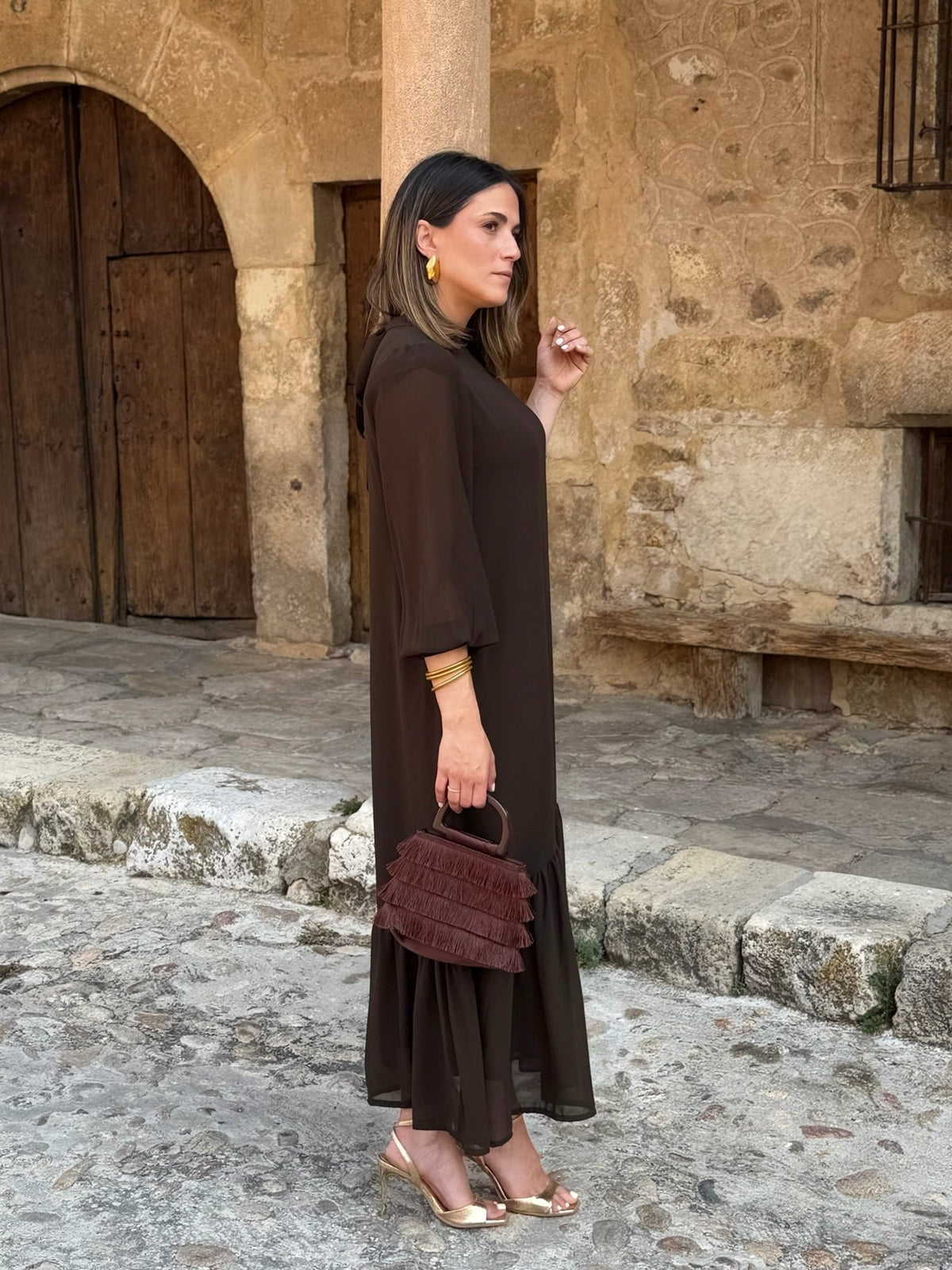Nancy™ | Elegant Tummy-Control Chiffon Maxi Dress 8