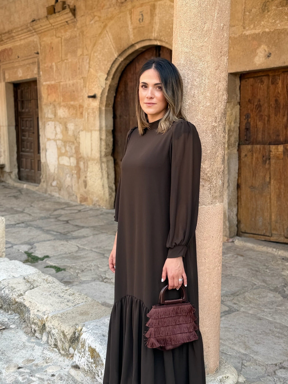 Nancy™ | Elegant Tummy-Control Chiffon Maxi Dress 6