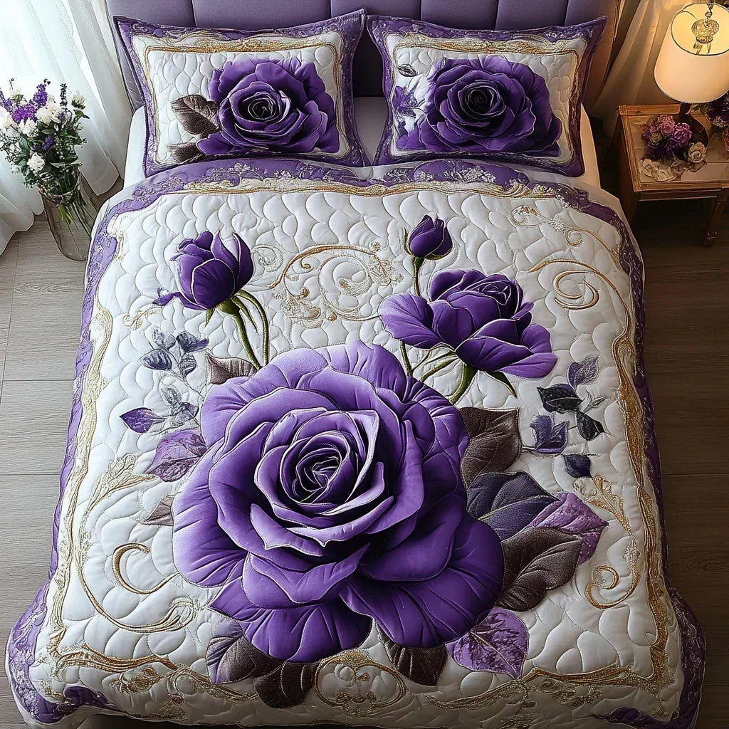 Mattress Duvet Cover Set of 3 Pieces – Violet Pink