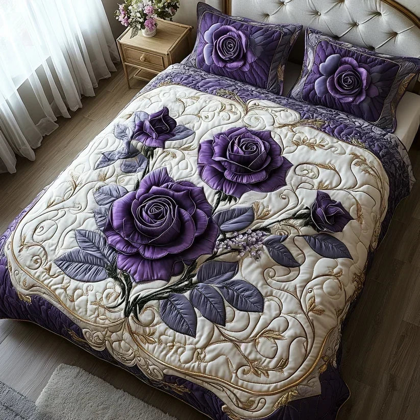 Mattress Duvet Cover Set of 3 Pieces – Violet Pink