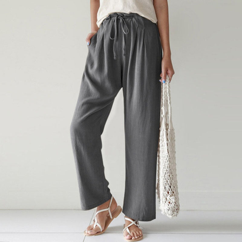 Vara - Relaxation Pants with Drawstrings