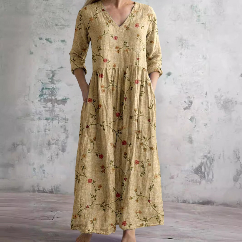 Gemma™ | Tummy-Flattering Floral Summer Dress