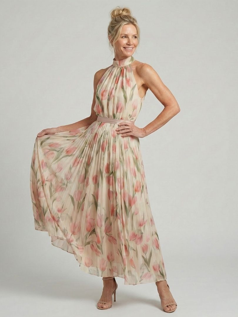 Vanessa™ | Tummy-Flattering Floral Midi Dress