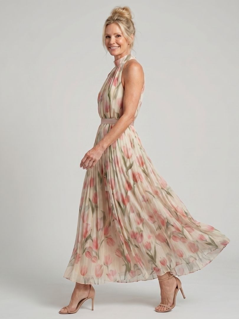 Vanessa™ | Tummy-Flattering Floral Midi Dress