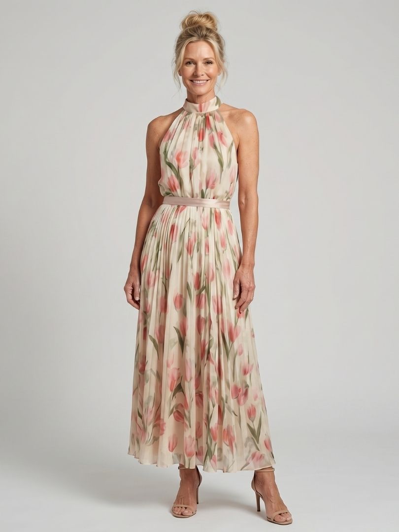 Vanessa™ | Tummy-Flattering Floral Midi Dress