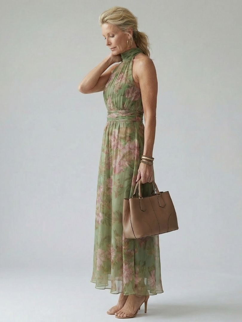 Danielle™ | Tummy-Flattering Pleated Midi Dress