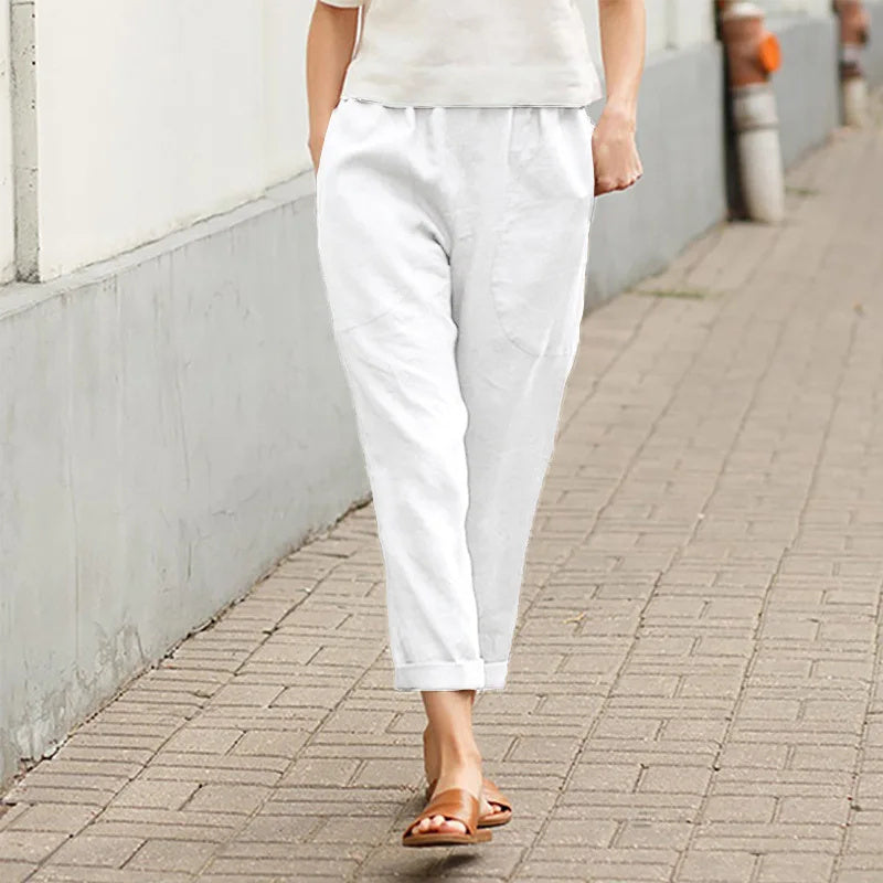 Kriza - Spacious Pants with Pockets