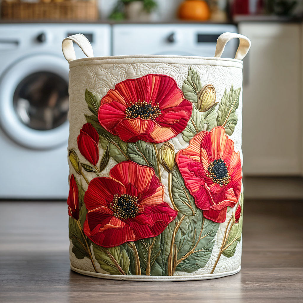 RUBY | SCARLET POPPY LAUNDRY BASKET