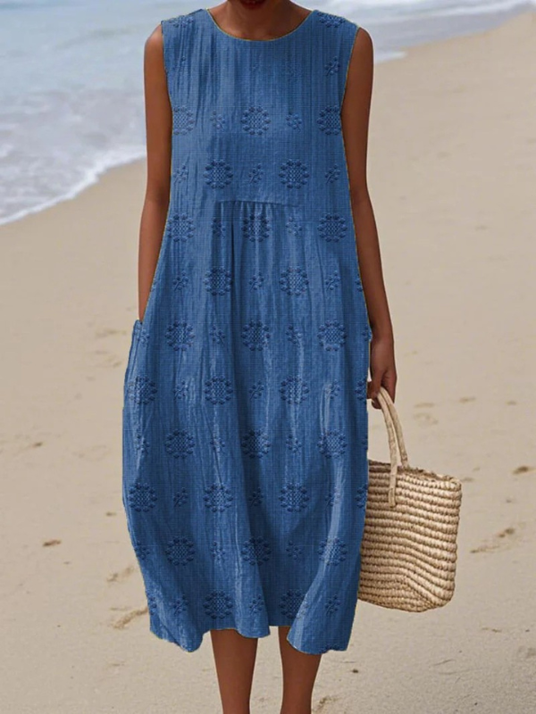 Audrey | Patterned Midi Dress